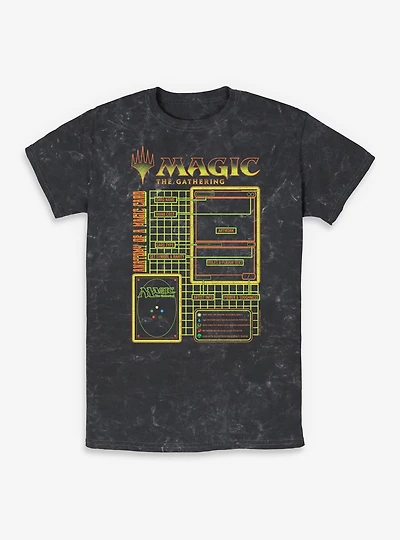 Magic: The Gathering Card Schematic Mineral Wash T-Shirt