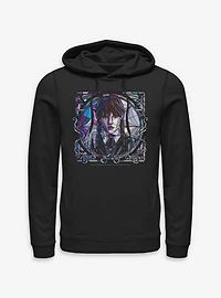Wednesday Stained Glass Portrait Hoodie