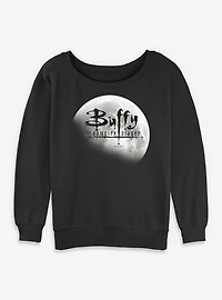 Buffy The Vampire Slayer Moon Womens Slouchy Sweatshirt