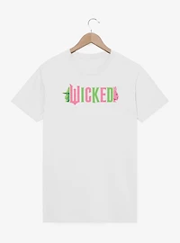 Wicked Elphaba and Glinda Silhouettes Logo T-Shirt