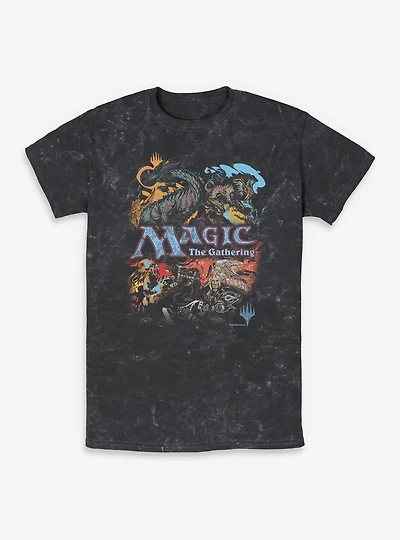 Magic: The Gathering Vintage Collage Mineral Wash T-Shirt