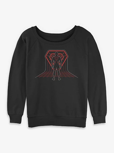 Tron: Ares Grid Womens Slouchy Sweatshirt