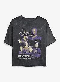 Star Trek: Deep Space Nine Team Womens Mineral Wash Crop T-Shirt