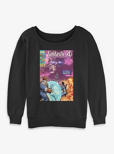 Marvel The Fantastic Four: First Steps Coming Of Galactus Womens Slouchy Sweatshirt