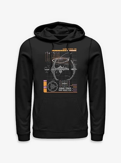 Star Trek: Deep Space Nine Schematic Hoodie
