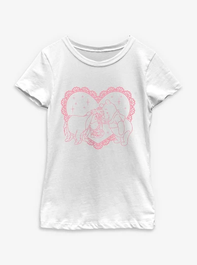 Disney Winnie The Pooh Heart For Youth Girls T-Shirt