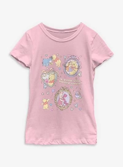 Disney Winnie The Pooh Friendship Collage Youth Girls T-Shirt