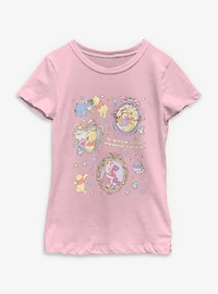 Disney Winnie The Pooh Friendship Collage Youth Girls T-Shirt