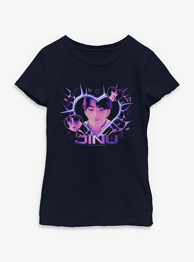 KPop Demon Hunters Jinu With Hearts Youth Girls T-Shirt