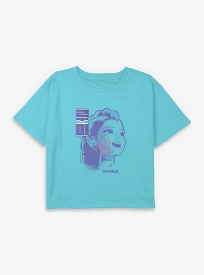 KPop Demon Hunters Rumi Huntrix Youth Girls Boxy Crop T-Shirt