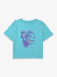 KPop Demon Hunters Rumi Huntrix Youth Girls Boxy Crop T-Shirt