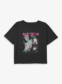 KPop Demon Hunters Abby Idol Youth Girls Boxy Crop T-Shirt