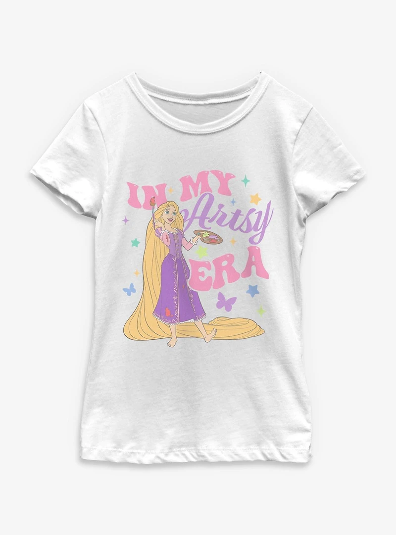 Disney Princesses My Artsy Era Rapunzel Youth Girls T-Shirt