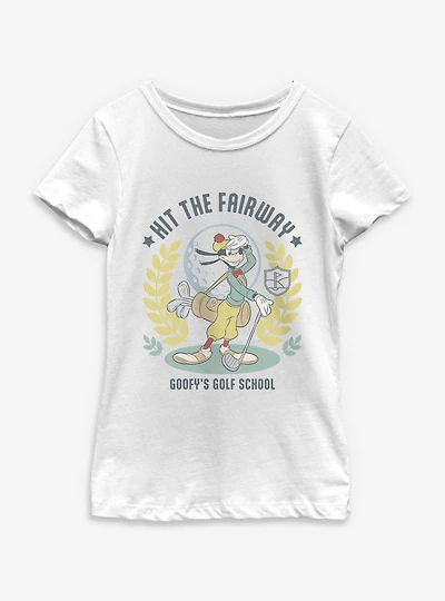 Disney Goofy Golf School Youth Girls T-Shirt