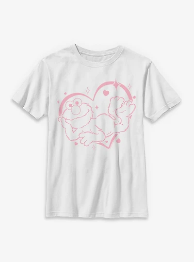 Sesame Street Elmo With Hearts Youth T-Shirt