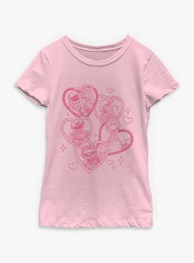 Sesame Street Hearts Youth Girls T-Shirt