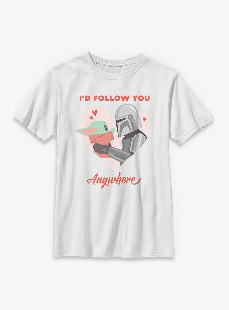Star Wars The Mandalorian I'd Follow You Anywhere Youth T-Shirt