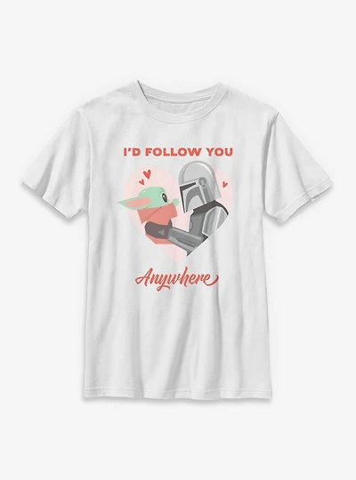 Star Wars The Mandalorian I'd Follow You Anywhere Youth T-Shirt