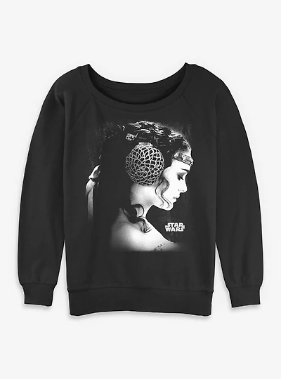 Star Wars Eternal Love Padame Womens Slouchy Sweatshirt