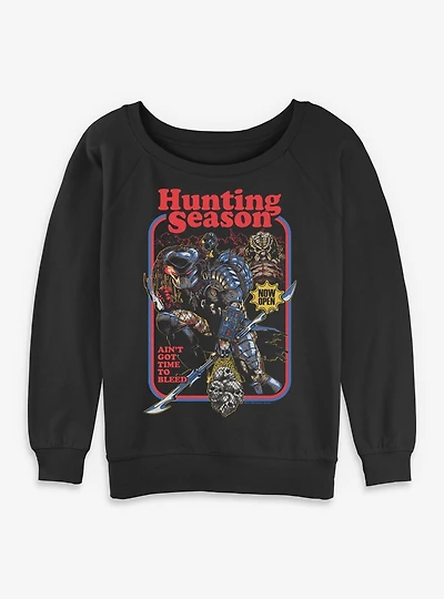 Alien Hunting Season Womens Slouchy Sweatshirt