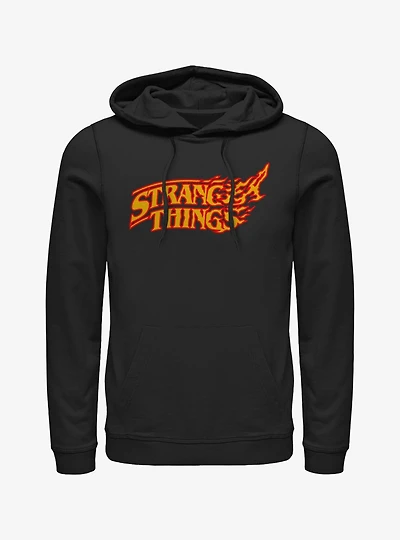 Stranger Things Flame Logo Hellfire Club Demon Hoodie