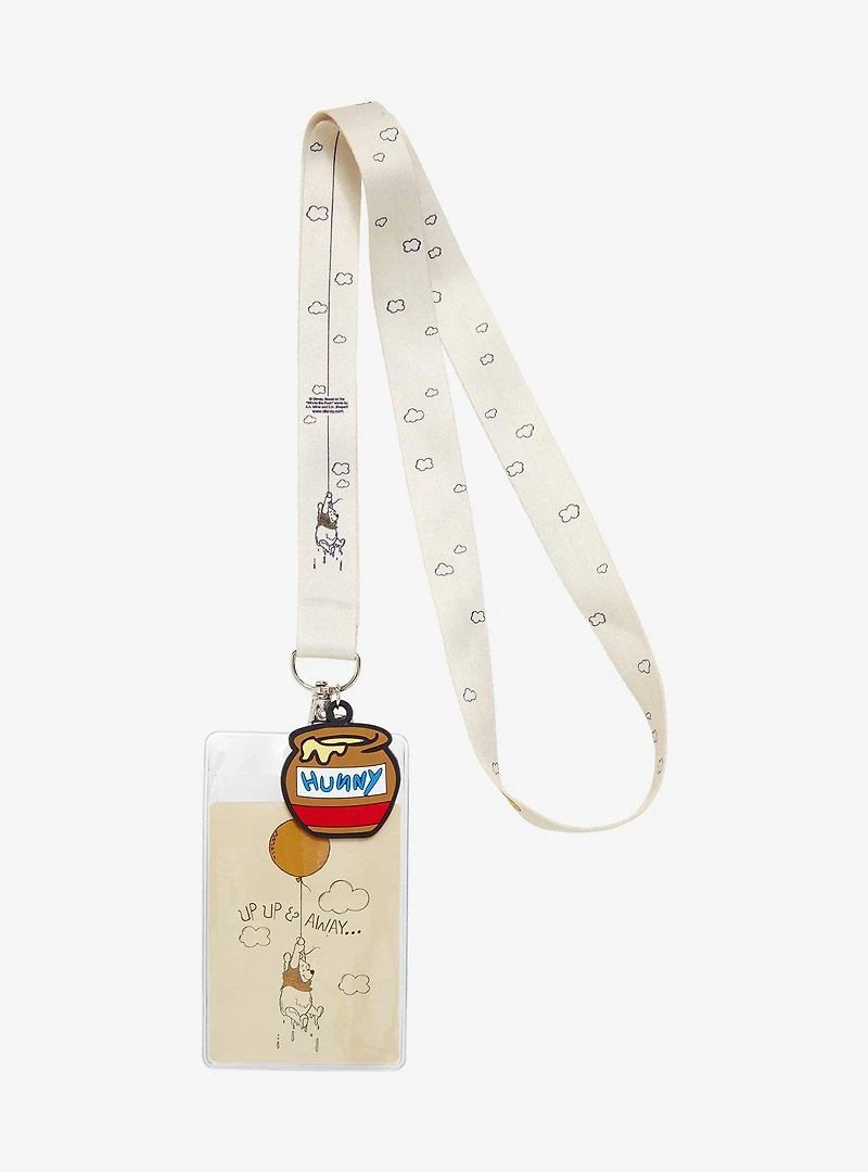 Disney Winnie the Pooh Up Up & Away Allover Print Lanyard