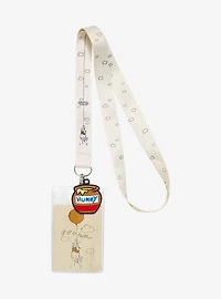Disney Winnie the Pooh Up Up & Away Allover Print Lanyard
