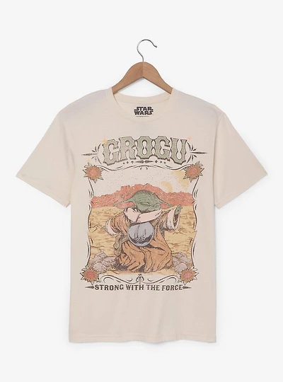 Star Wars The Mandalorian Grogu Strong With Force Western T-Shirt - BoxLunch Exclusive