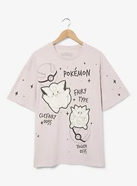 Pokémon Fairy Type Tonal Women's T-Shirt - BoxLunch Exclusive