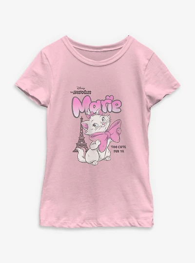 Disney The Aristocats Too Cute Fur Ya Marie Youth Girls T-Shirt