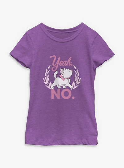 Disney The Aristocats Marie Yeah No Youth Girls T-Shirt
