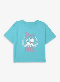 Disney The Aristocats Marie Yeah No Youth Girls Boxy Crop T-Shirt