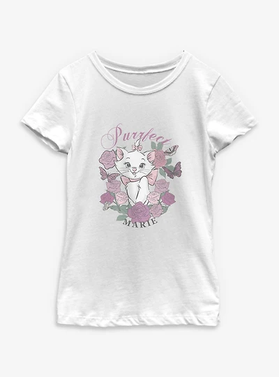 Disney The Aristocats Purrfect Roses Marie Youth Girls T-Shirt