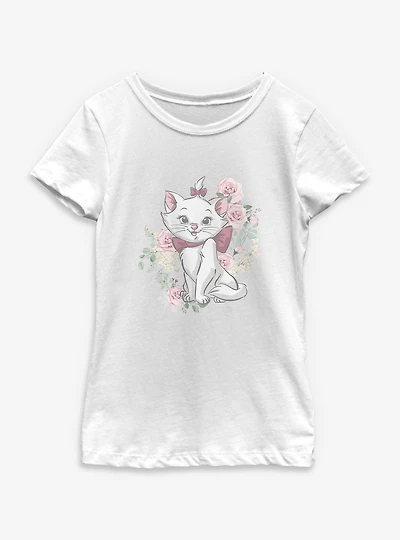 Disney The Aristocats Marie Rose Bouquet Youth Girls T-Shirt