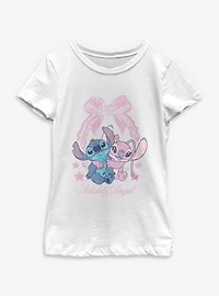 Disney Lilo & Stitch Angel Coquette Youth Girls T-Shirt