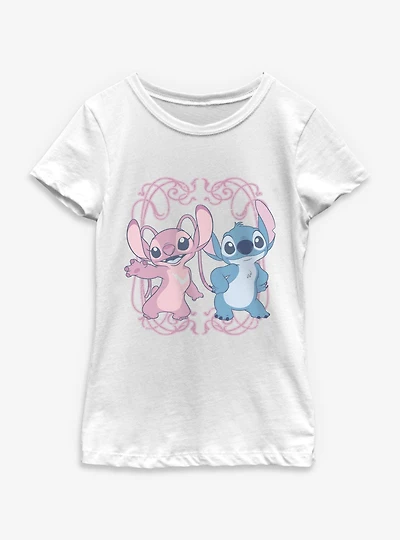 Disney Lilo & Stitch Picture Perfect Aliens Youth Girls T-Shirt