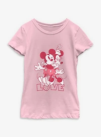 Disney Mickey Mouse Kiss Love Youth Girls T-Shirt