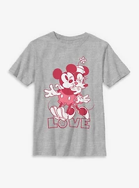 Disney Mickey Mouse Kiss Love Youth T-Shirt