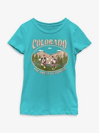 Disney Mickey Mouse The Great Outdoors Colorado Youth Girls T-Shirt