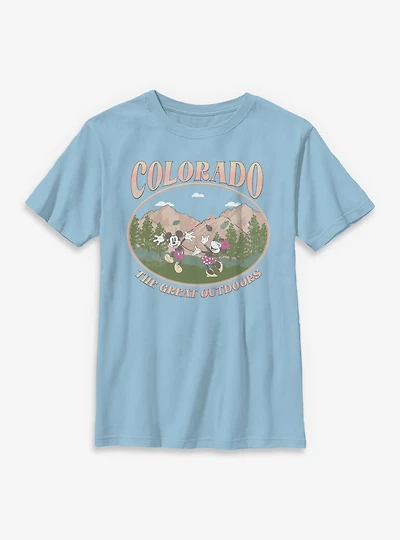Disney Mickey Mouse The Great Outdoors Colorado Youth T-Shirt