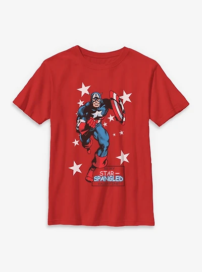Marvel Star Spangled Valentine Youth T-Shirt