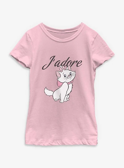 Disney The Aristocats J'adore Marie Cat Youth Girls T-Shirt
