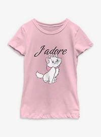 Disney The Aristocats J'adore Marie Cat Youth Girls T-Shirt
