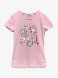 Disney The Aristocats Coquette Collage Youth Girls T-Shirt
