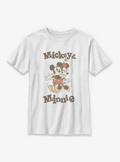 Disney Mickey Mouse Retro Kiss Youth T-Shirt