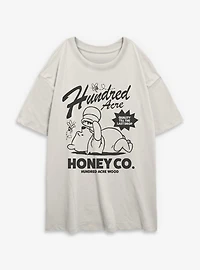 Disney Winnie The Pooh Honey Co Womens Oversized T-Shirt