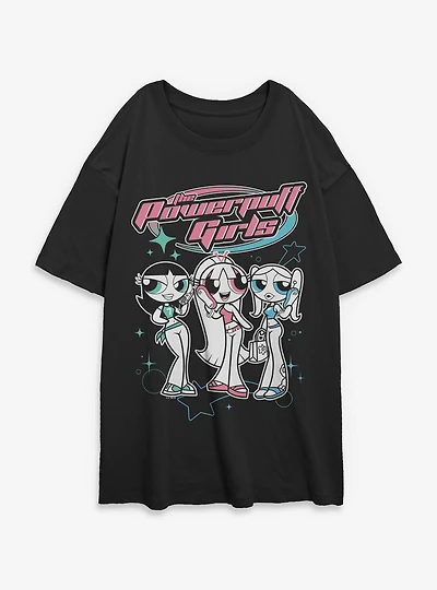 The Powerpuff Girls Teenage Womens Oversized T-Shirt
