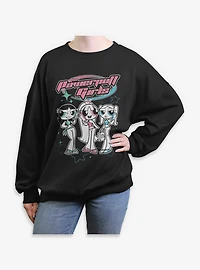 The Powerpuff Girls Teenage Womens Oversized Sweatshirt