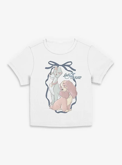 Disney Lady And The Tramp Bow Romance Women Baby T-Shirt