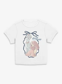 Disney Lady And The Tramp Bow Romance Women Baby T-Shirt
